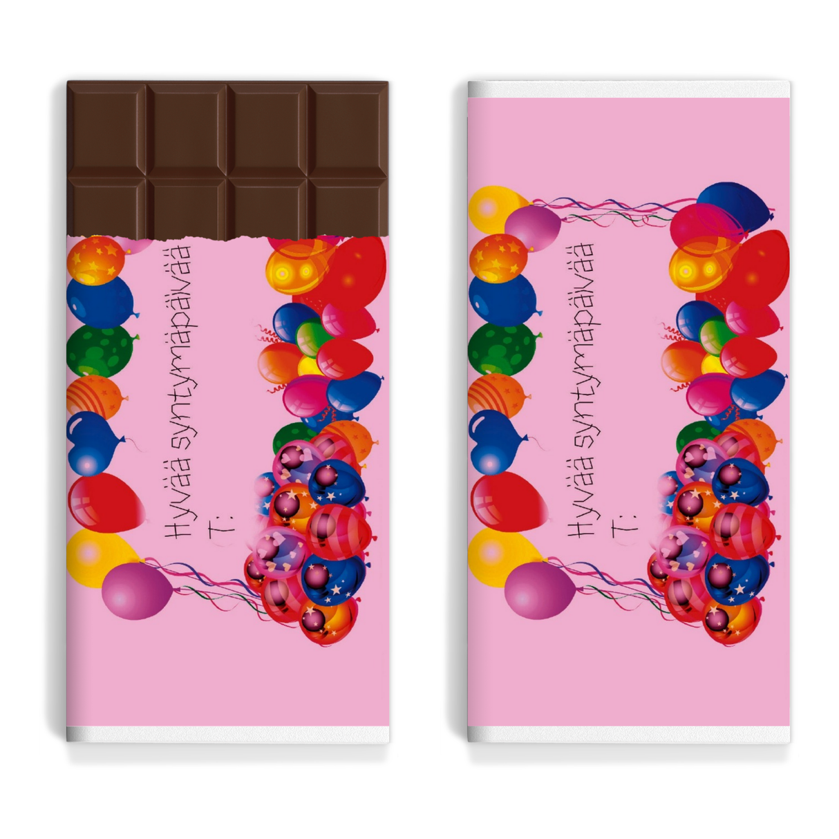 Onnittelu - Hyvää syntymäpäivää (nimiöllä pinkki)