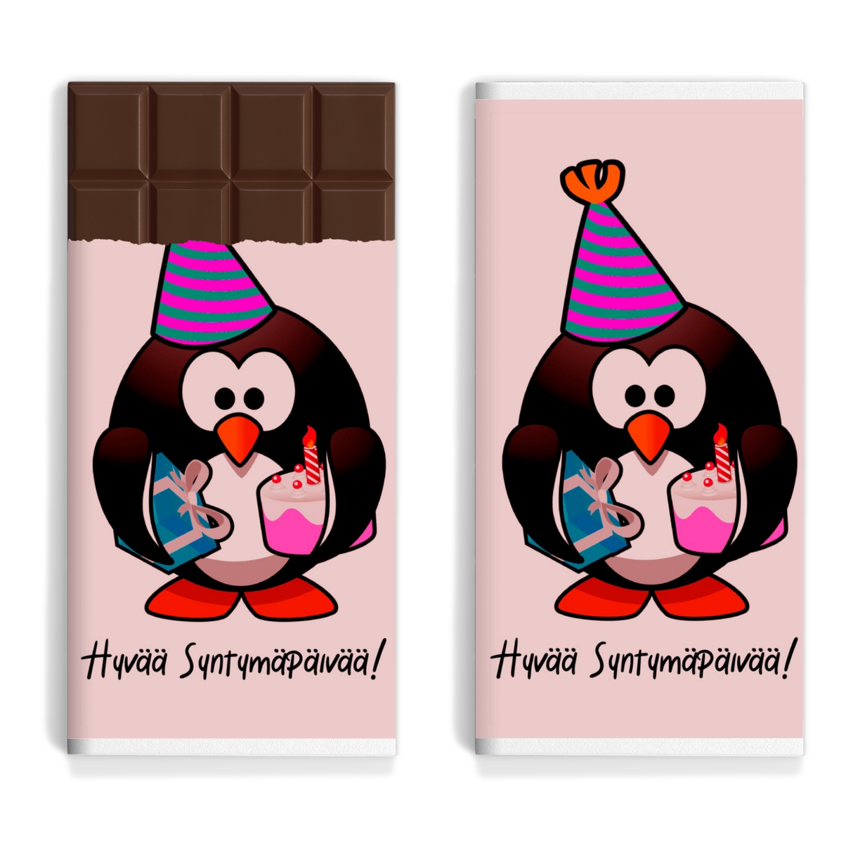 Onnittelu - Hyvää syntymäpäivää (pingviini 2)