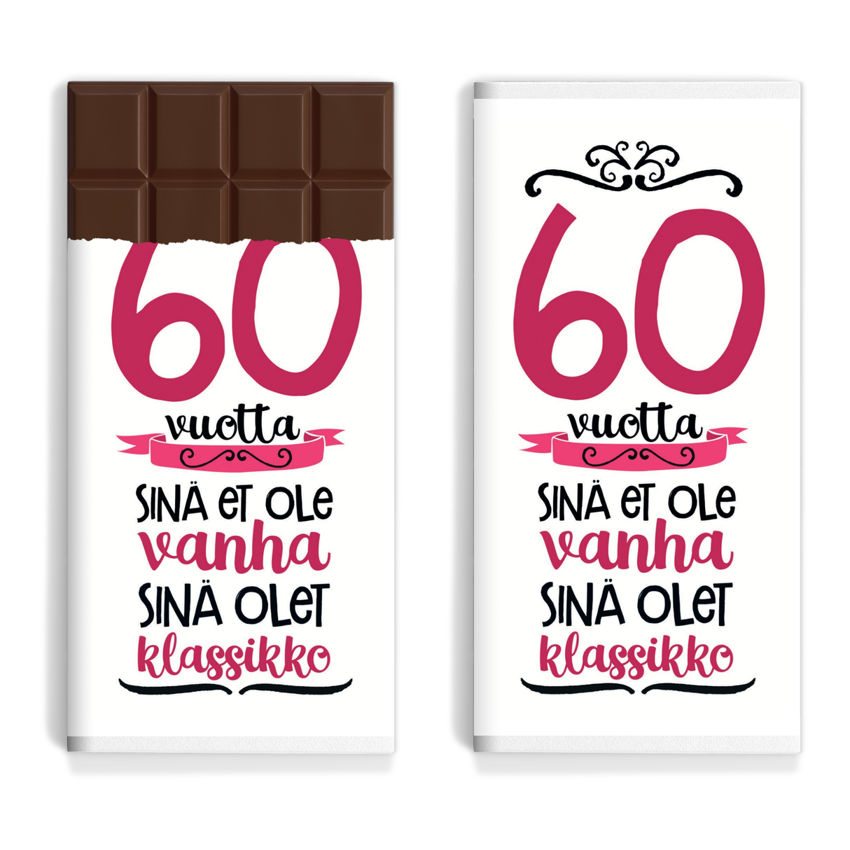 Synttärit - 60 vuotta. Sinä et ole vanha, sinä olet klassikko