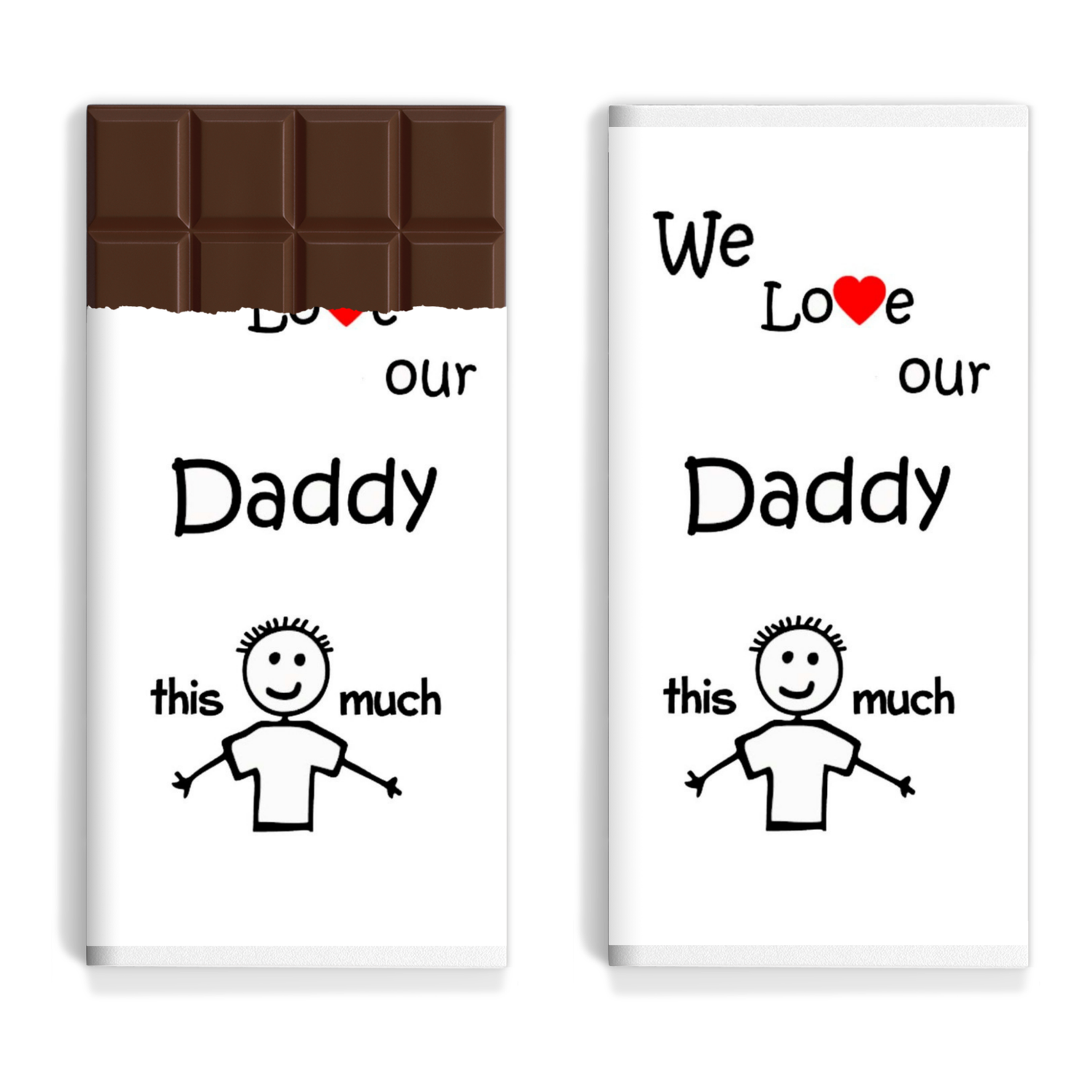 Isä - We love our daddy this much