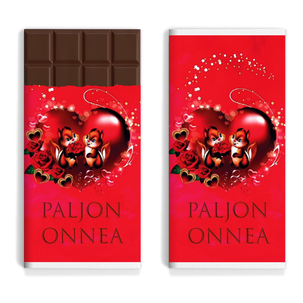 Onnittelu - Paljon onnea (Sydän)