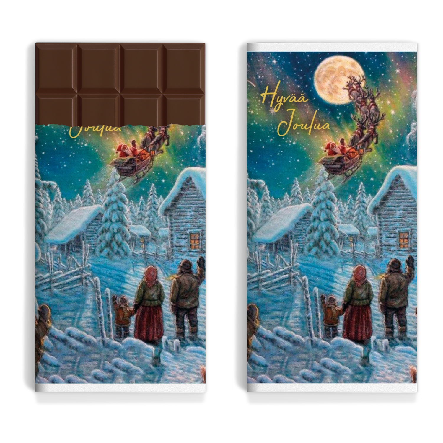 Vanhan ajan joulusuklaa - Pukki ja reki