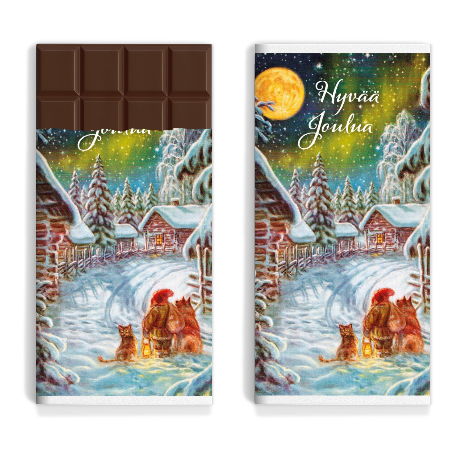 Vanhan ajan joulusuklaa - Tonttu ja eläimet